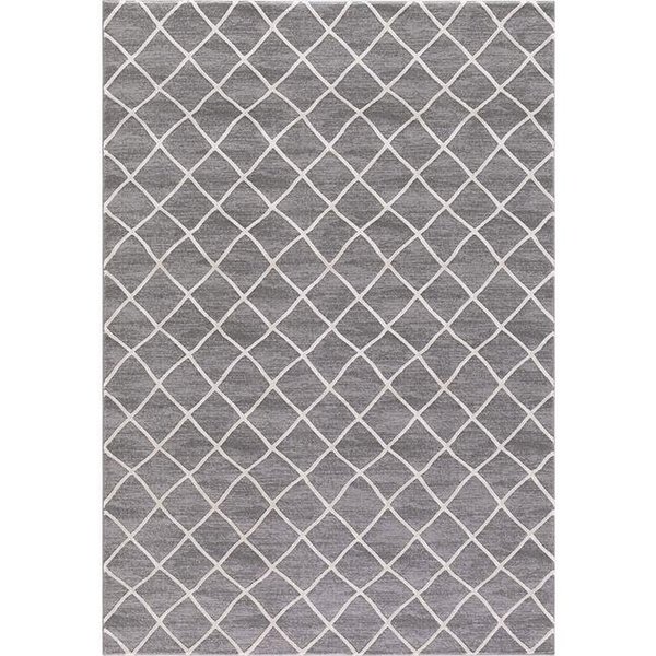 Concord Global Trading Concord Global 29725 5 ft. 3 in. x 7 ft. 3 in. Thema Teo - Ivory; Gray 29725